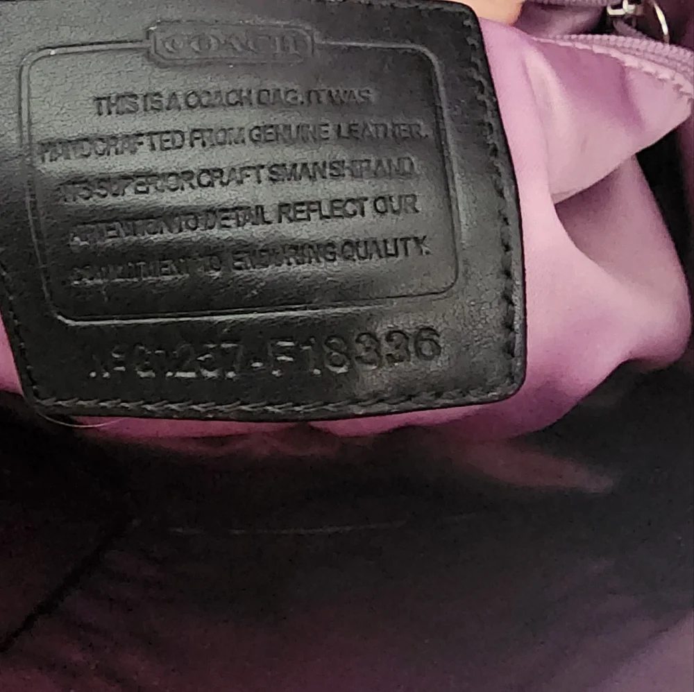 Coach Laura Black Leather And Patent Leather Tote Bag